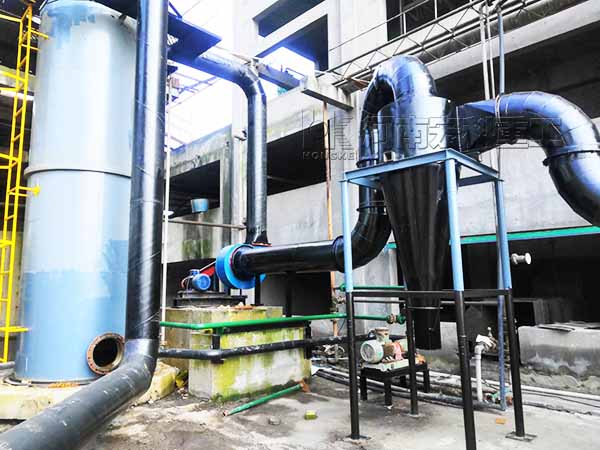 發往湖北1.2&times;10米的化工污泥烘干機現場